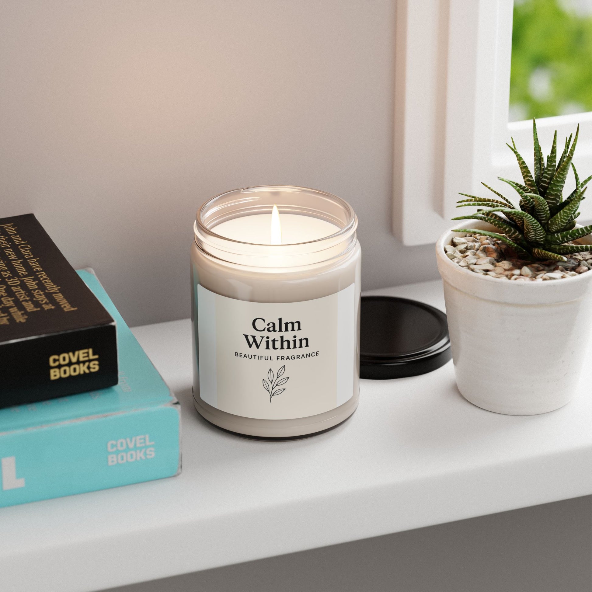 Calm Within Scented Soy Candle | Relaxation Gift | Aromatherapy | Home Decor | Self-Care | Spa Experience