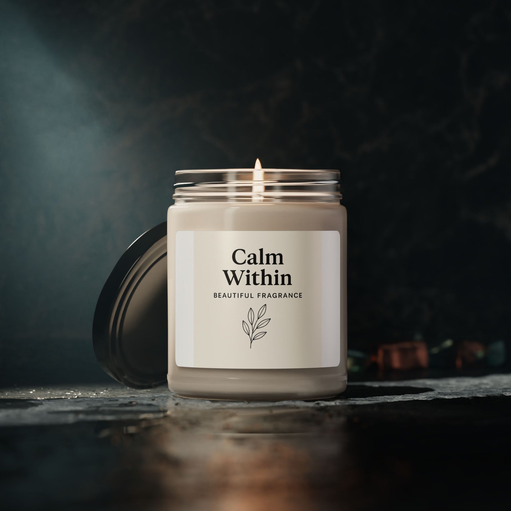 Calm Within Scented Soy Candle | Relaxation Gift | Aromatherapy | Home Decor | Self-Care | Spa Experience