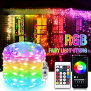 Smart IC LED String Light WS2812 Bluetooth Fairy Light Addressable USB 5V 20m 10m 5m Dreamcolor Music Sync Party Garland Decor