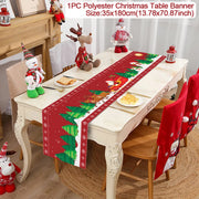 Christmas Table Runner Merry Christmas Decoration for Home Xmas Party Decor 2025 Navidad Notal Noel Ornament Happy New Year 2026