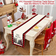 Christmas Table Runner Merry Christmas Decoration for Home Xmas Party Decor 2025 Navidad Notal Noel Ornament Happy New Year 2026