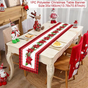 Christmas Table Runner Merry Christmas Decoration for Home Xmas Party Decor 2025 Navidad Notal Noel Ornament Happy New Year 2026