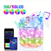 Smart IC LED String Light WS2812 Bluetooth Fairy Light Addressable USB 5V 20m 10m 5m Dreamcolor Music Sync Party Garland Decor