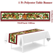 Christmas Table Runner Merry Christmas Decoration for Home Xmas Party Decor 2025 Navidad Notal Noel Ornament Happy New Year 2026